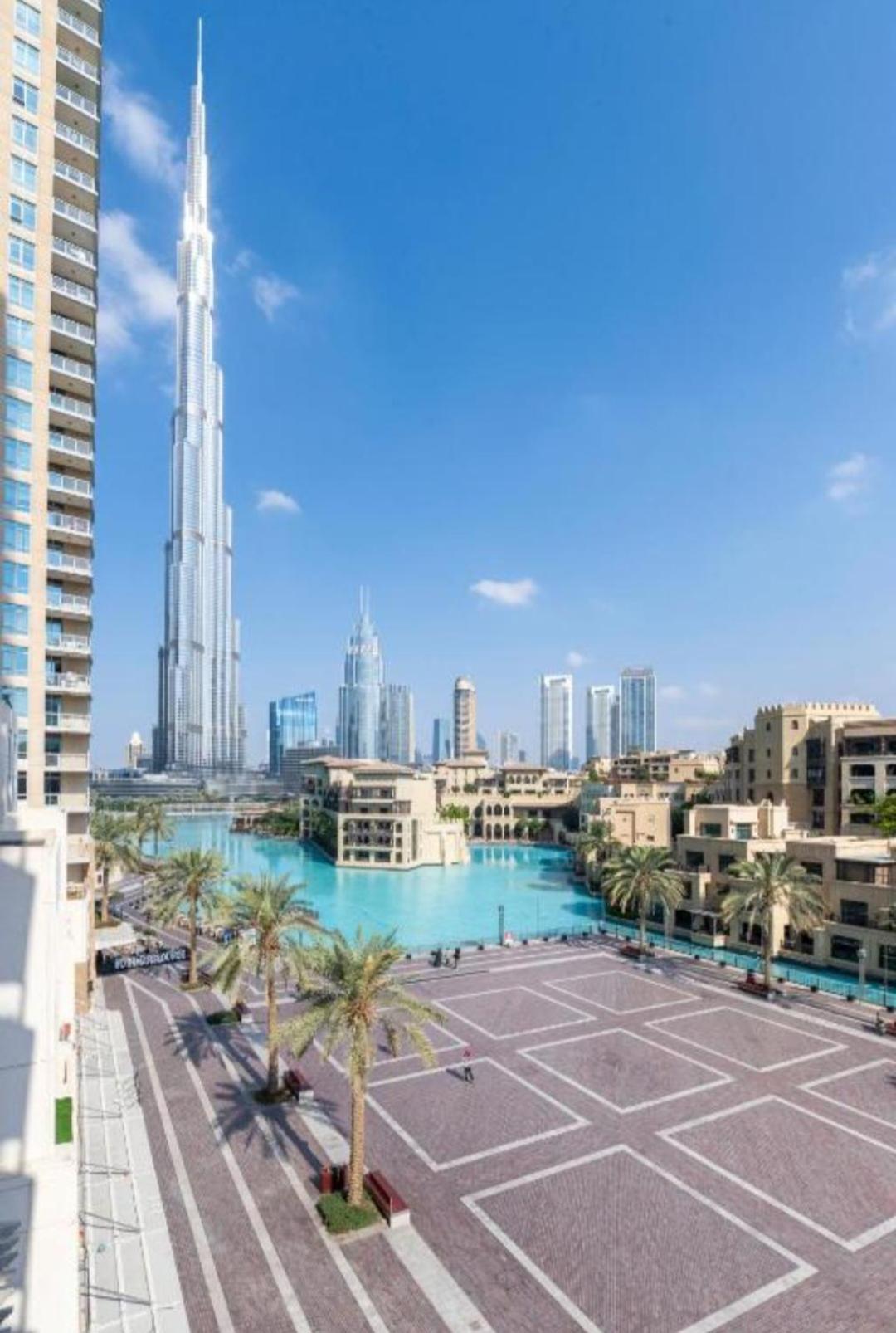 Burj Khalifa Front View & Fountain View Island Paradise 2Br Luxury Apartment Burj Residences Golden Homes ドバイ エクステリア 写真